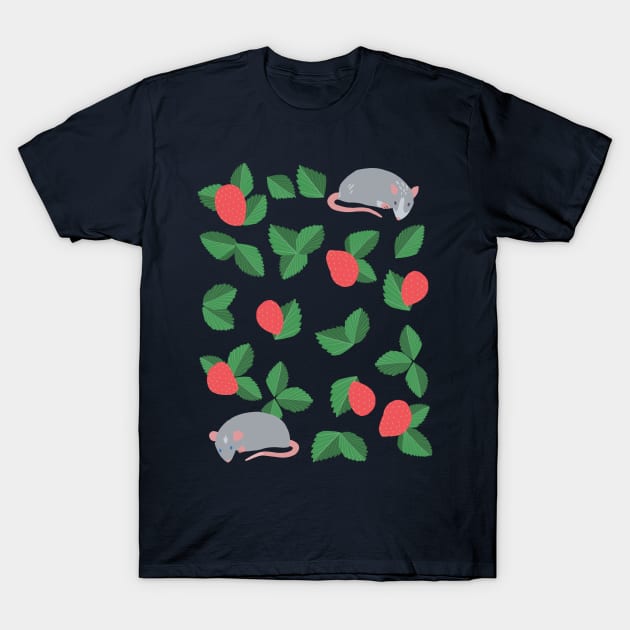 Strawberries & Friends T-Shirt by Adrielle-art